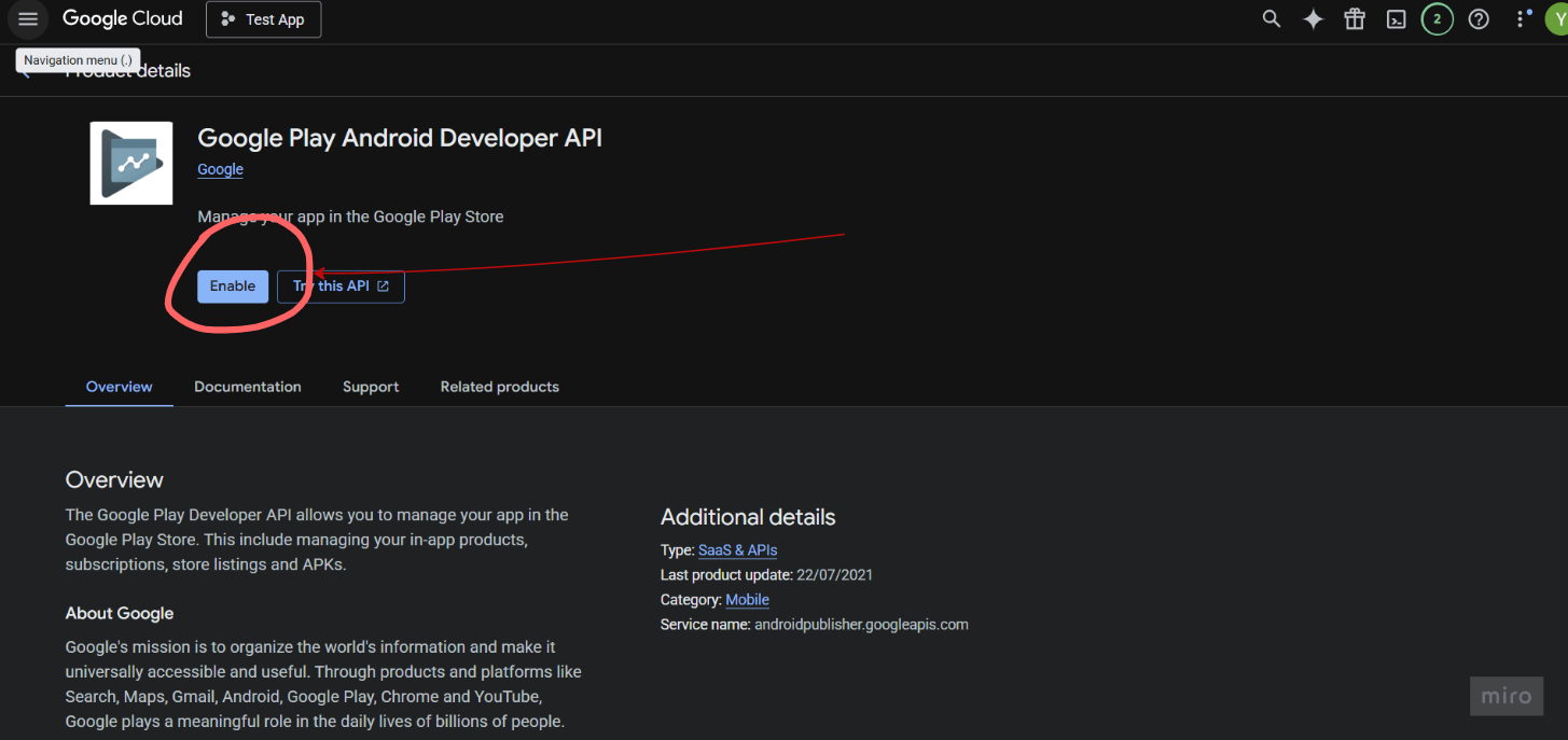 Enable API
